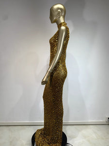 Golden goddess dress