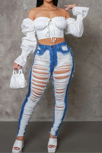 Lux distressed jeans