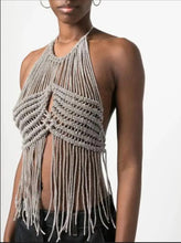 Diamond encrusted tassel top!