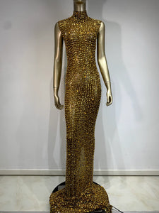 Golden goddess dress