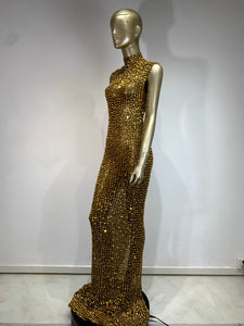 Golden goddess dress