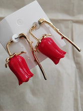 Vintage rose earrings