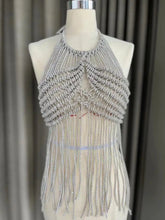 Diamond encrusted tassel top!