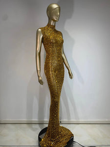 Golden goddess dress