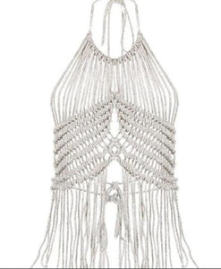 Diamond encrusted tassel top!