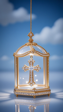 Cross to an angel necklace