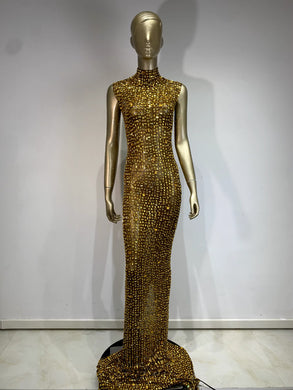 Golden goddess dress