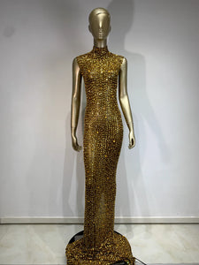 Golden goddess dress