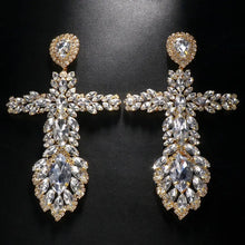 Cross lux earrings