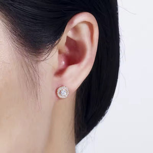 Cubic multi stud earring