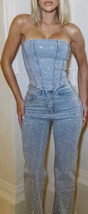 Denim & diamonds set