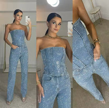 Denim & diamonds set