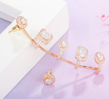 Cubic multi stud earring