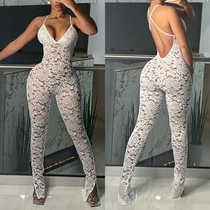 Prestige lace jumpsuit