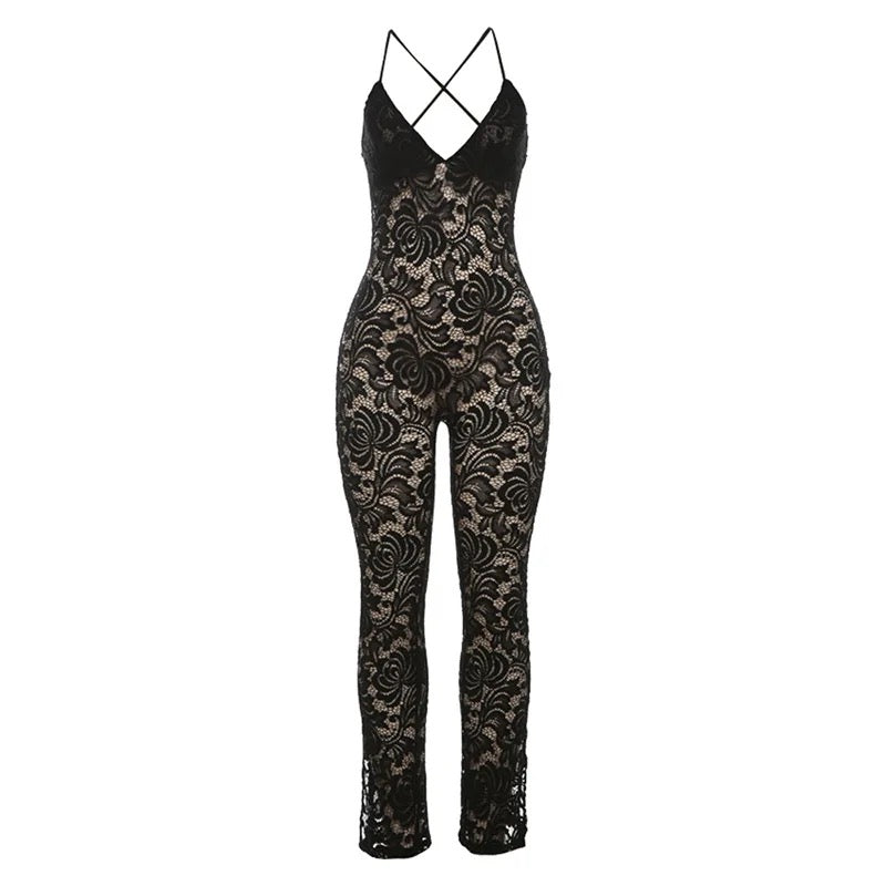 Prestige lace jumpsuit