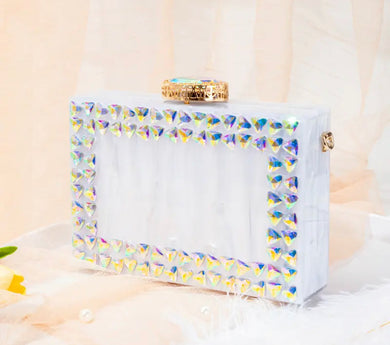 Elonya Swarovski clutch