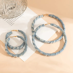 Denim hoops