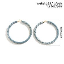 Denim hoops