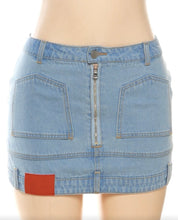 Retrograde denim skirt